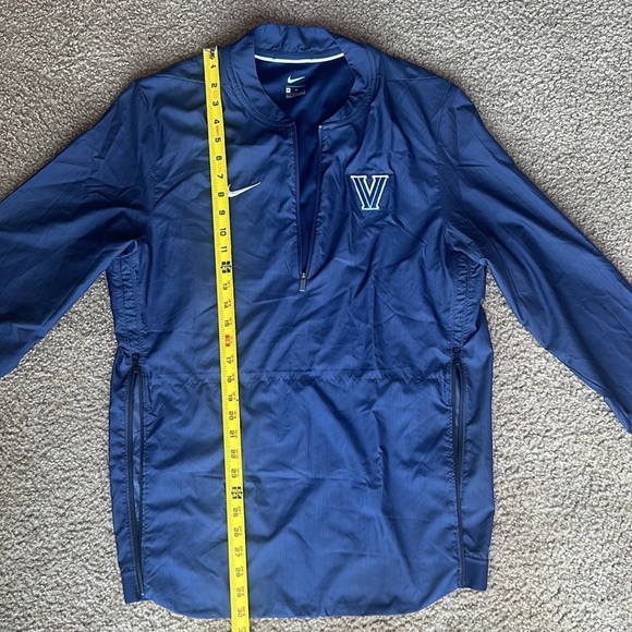 Nike Blue Windbreaker Jacket with Mock Neck (Unisex) - Picture 3 of 9